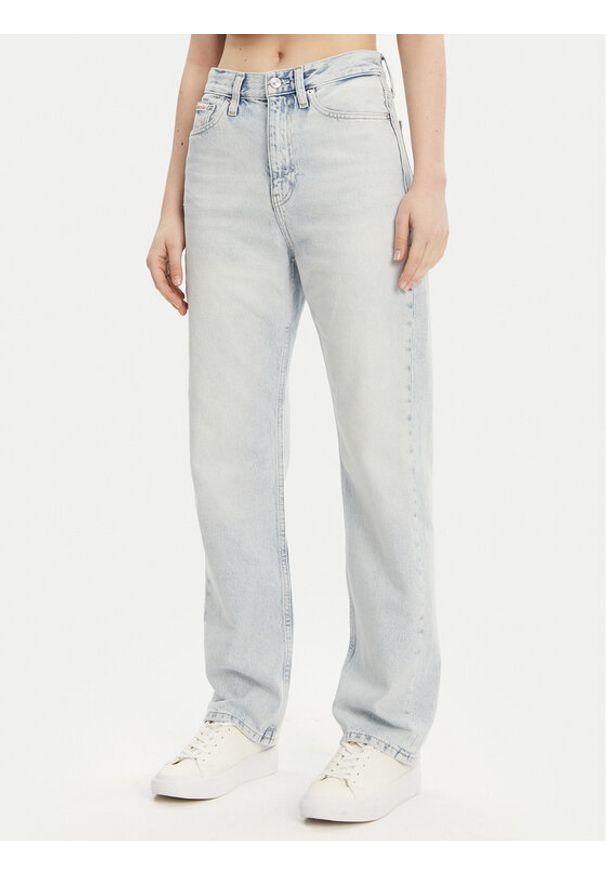 Calvin Klein Jeans Jeansy J20J225132 Niebieski Straight Fit. Kolor: niebieski