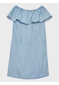 Guess Sukienka codzienna J3GK15 D3X30 Niebieski Regular Fit. Okazja: na co dzień. Kolor: niebieski. Materiał: lyocell. Typ sukienki: proste. Styl: casual #3
