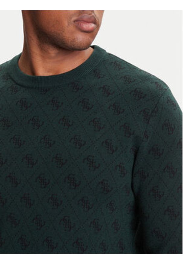 Guess Sweter M5YR10 Z3OE2 Zielony Reglan Fit. Kolor: zielony. Materiał: syntetyk