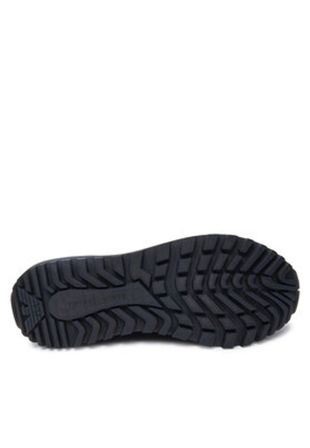 Emporio Armani Sneakersy X4X659 XR105 Czarny. Kolor: czarny. Materiał: skóra, zamsz