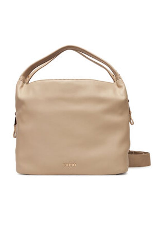 Liu Jo Torebka Ecs M Hobo AF5058 E0058 Beżowy. Kolor: beżowy. Materiał: skórzane