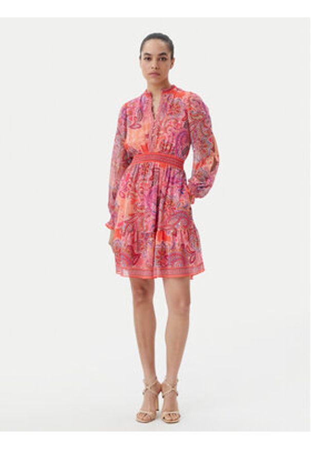 Hale bob - Hale Bob Sukienka letnia 4YDD630A Różowy Regular Fit. Kolor: różowy. Materiał: syntetyk. Sezon: lato