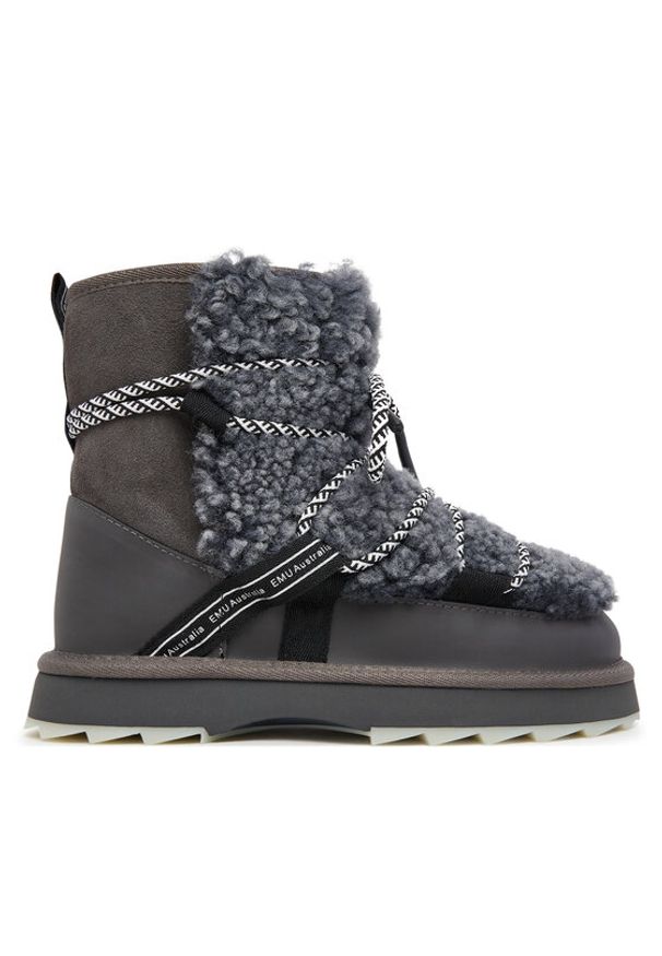 EMU Australia Śniegowce Blurred Teddy W13196 Szary. Kolor: szary. Materiał: skóra