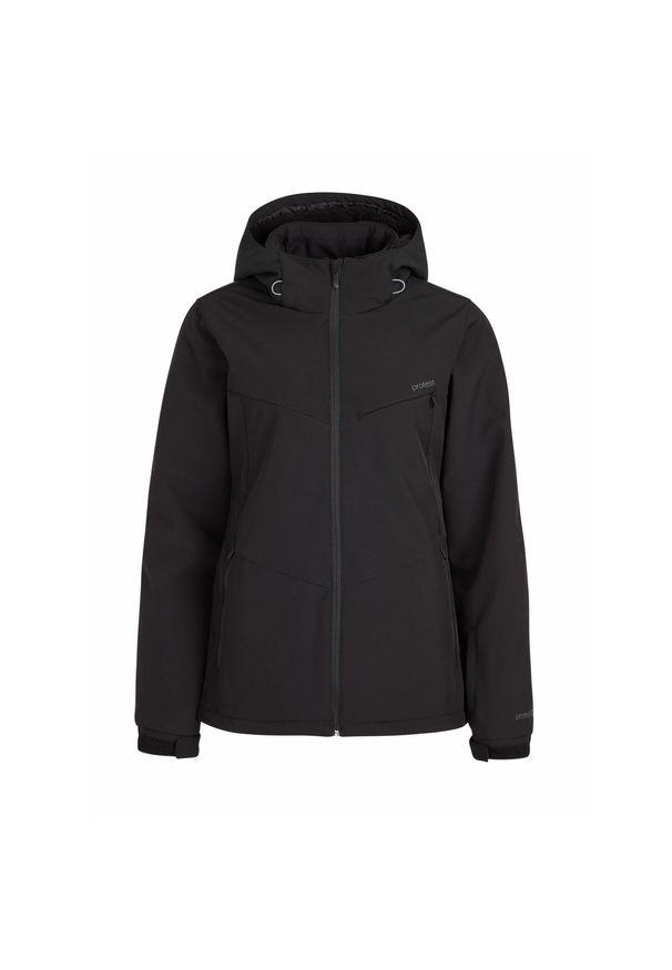 Damska kurtka narciarska softshell Protest PRTSUZANAI. Kolor: czarny. Materiał: softshell. Sezon: zima. Sport: narciarstwo