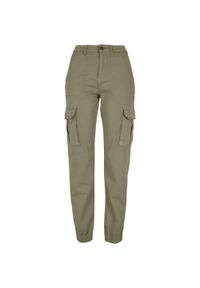 Urban Classics - Spodnie Damskie Twill Utility. Kolor: szary