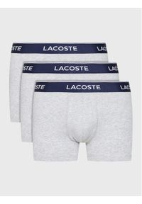 Lacoste Komplet 3 par bokserek 5H3389 Szary. Kolor: szary. Materiał: bawełna