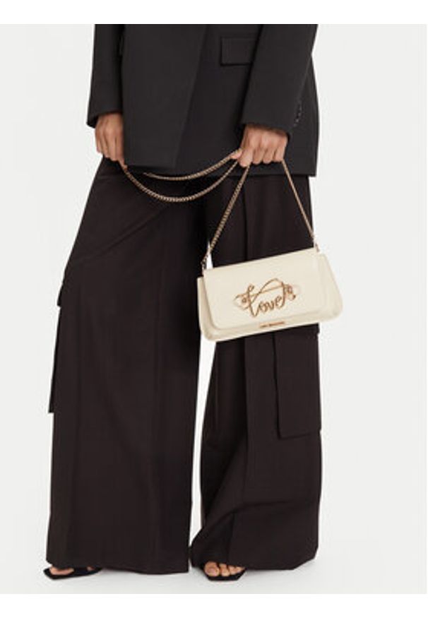 Love Moschino - LOVE MOSCHINO Torebka JC4266PP0MKG0110 Écru. Materiał: skórzane