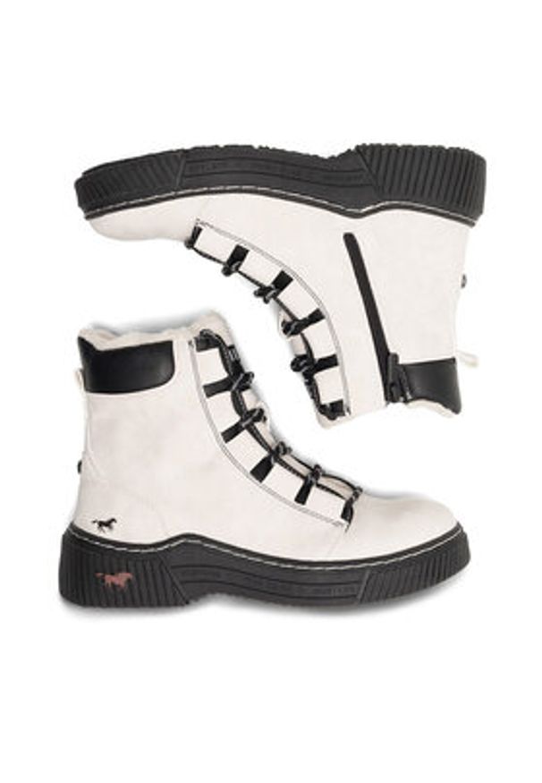 Mustang Trzewiki 1436-605 Biały. Kolor: biały. Materiał: materiał