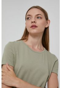 medicine - Medicine - T-shirt Basic. Okazja: na co dzień. Kolor: zielony. Materiał: bawełna, dzianina. Wzór: gładki. Styl: casual #4