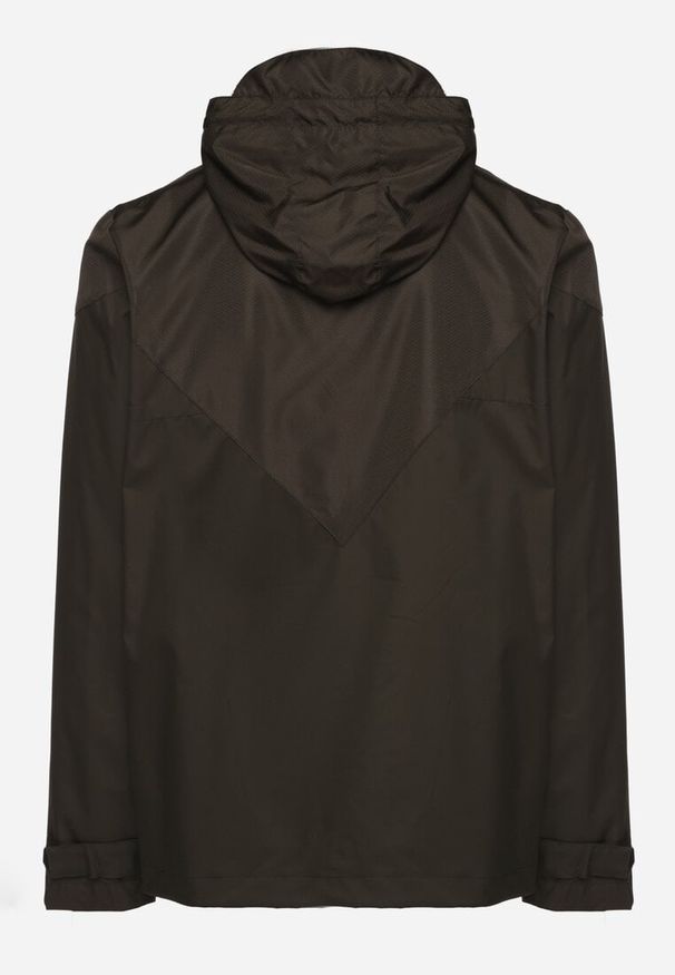 Born2be - Ciemnozielona Kurtka Wiatrówka z Ociepleniem i Kapturem Nevetis. Okazja: na spotkanie biznesowe, na co dzień. Kolor: zielony. Długość rękawa: długi rękaw. Długość: długie. Styl: casual, biznesowy