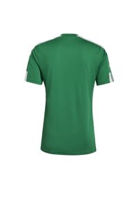 Adidas - Koszulka męska adidas Squadra 21 JSY SS. Kolor: biały, wielokolorowy, zielony. Materiał: jersey, poliester. Sport: piłka nożna