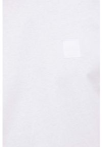BOSS t-shirt bawełniany BOSS CASUAL kolor biały z aplikacją. Okazja: na co dzień. Kolor: biały. Materiał: bawełna. Wzór: aplikacja. Styl: casual