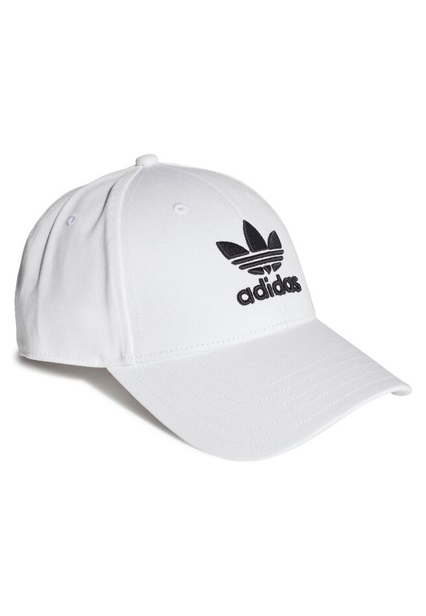 Adidas - Czapka z daszkiem adidas. Kolor: biały