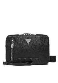 Guess Saszetka HMTOLG P5429 Czarny. Kolor: czarny. Materiał: skóra