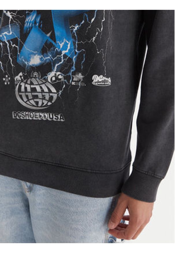 DC Shoes Bluza Skull Shock Crew EDYSF03251 Szary Regular Fit. Kolor: szary. Materiał: syntetyk