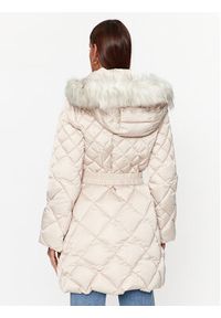 Guess Płaszcz zimowy W3BL36 WEX52 Beżowy Regular Fit. Kolor: beżowy. Materiał: syntetyk. Sezon: zima