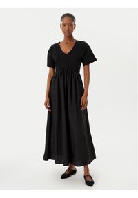 Weekend Max Mara Sukienka codzienna Brozno 2515621082 Czarny Relaxed Fit. Okazja: na co dzień. Kolor: czarny. Materiał: bawełna. Typ sukienki: proste. Styl: casual #1