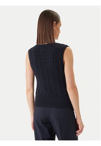 GANT - Gant Sweter 4805441 Granatowy Regular Fit. Kolor: niebieski. Materiał: bawełna #5