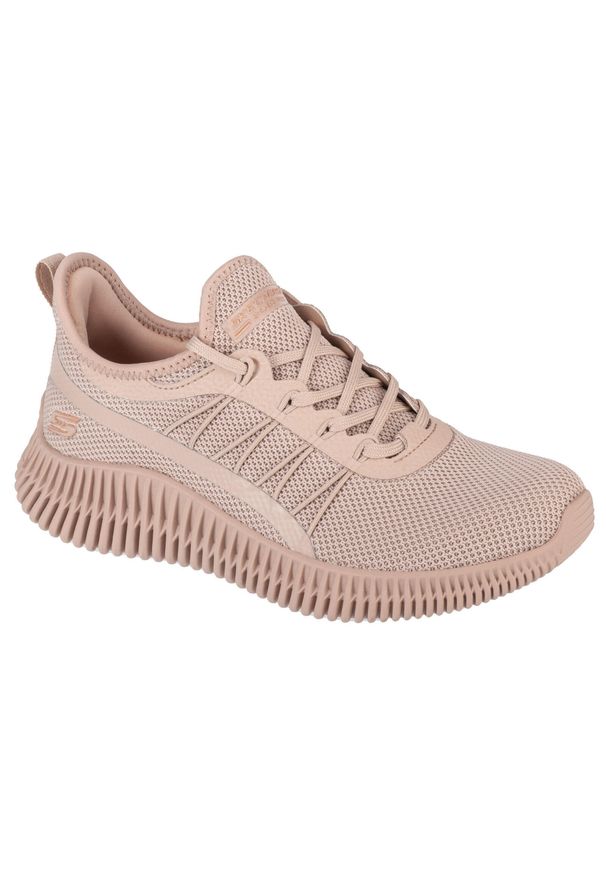 skechers - Buty sportowe Sneakersy damskie, Skechers Bobs Geo-New Aesthetics. Kolor: brązowy. Model: Skechers Sport. Sport: turystyka piesza