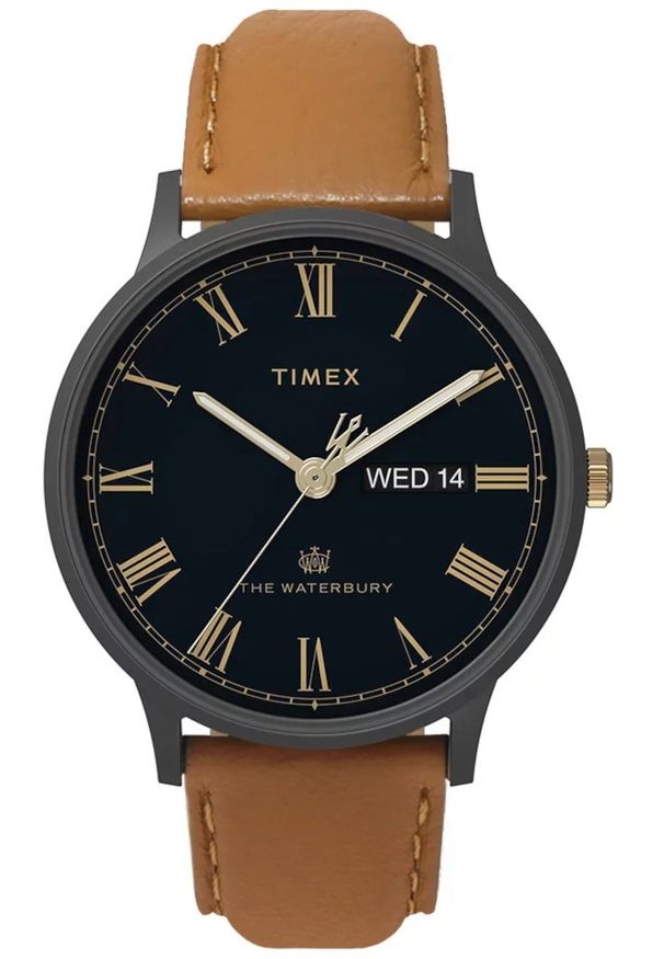 Timex - Zegarek Męski TIMEX 40mm Date Waterbury TW2U88500. Styl: militarny