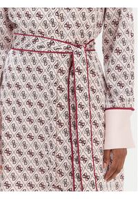Guess Sukienka koszulowa W6RK90 WF1T2 Różowy Regular Fit. Kolor: różowy. Materiał: syntetyk. Typ sukienki: koszulowe #3