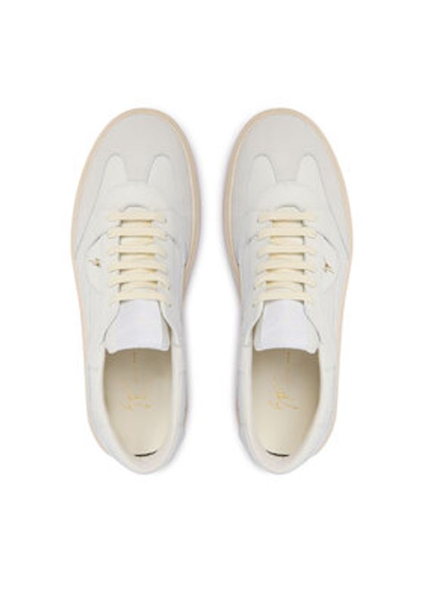 Giuseppe Zanotti Sneakersy RU50013/002 Biały. Kolor: biały. Materiał: skóra