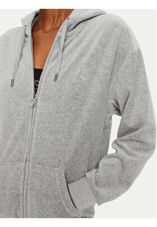 Juicy Couture Bluza Halan JCWAS24342 Szary Oversize. Kolor: szary. Materiał: syntetyk