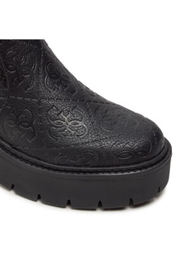 Guess Sztyblety Shuze FLTSHU FAL10 Czarny. Kolor: czarny. Materiał: skóra