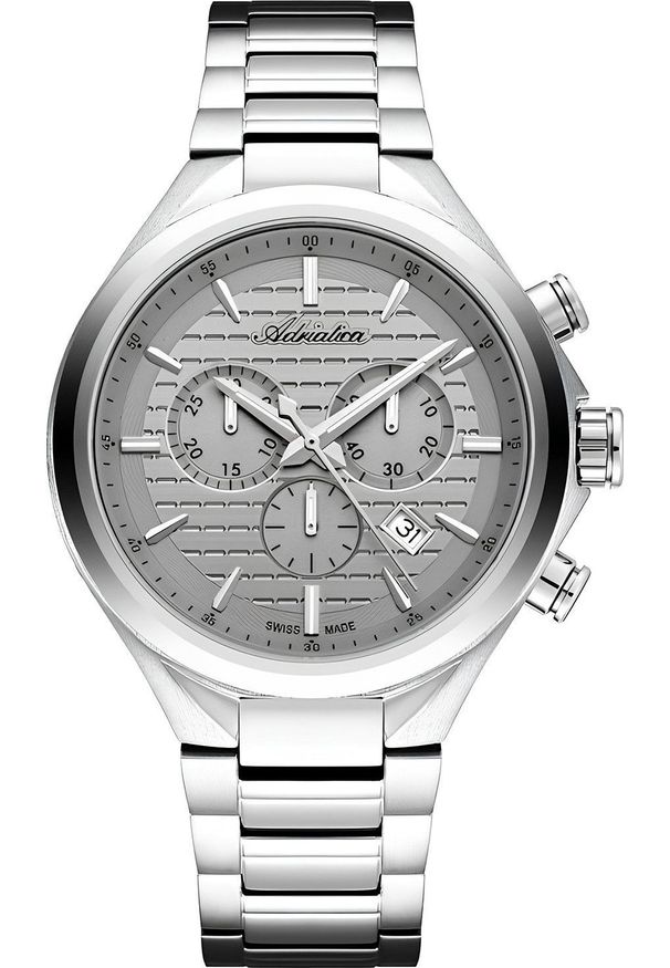 Zegarek Adriatica Zegarek męski Adriatica A8334.5117CH srebrny. Kolor: srebrny