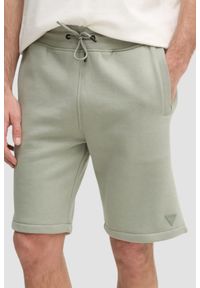 Guess - GUESS Zielone męskie shorty Aldwin. Kolor: zielony