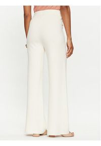 TwinSet - TWINSET Spodnie materiałowe 241TP3091 Écru Straight Fit. Materiał: wiskoza #5