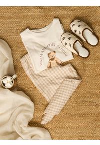 Sinsay - Bawełniana piżama dwuczęściowa - biały. Kolor: biały. Materiał: bawełna #1