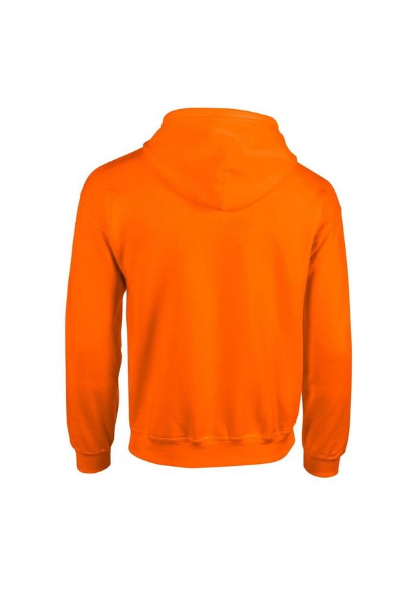 GILDAN - Bluza Z Kapturem Dla Dorosłych Unisex Heavy Blend Full Zip. Typ kołnierza: kaptur. Kolor: pomarańczowy