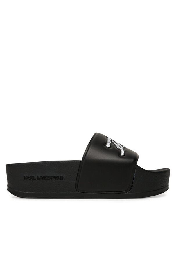 Karl Lagerfeld - KARL LAGERFELD Klapki Kondo Maxi KL80872 Czarny. Kolor: czarny. Materiał: skóra
