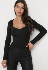 Born2be - Czarne Spodnie Skinny z Imitacji Skóry Awileda. Okazja: na spotkanie biznesowe, do pracy. Stan: podwyższony. Kolor: czarny. Materiał: skóra. Sezon: wiosna, zima, jesień. Styl: elegancki, biznesowy, rockowy #3