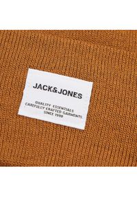 Jack & Jones - Jack&Jones Czapka Jaclong Knit Beanie 12150627 Brązowy. Kolor: brązowy. Materiał: materiał