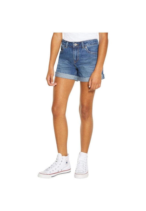 Levi's® - Szorty dżinsowe dla dziewczynki Levi's Girlfriend. Kolor: niebieski. Długość: krótkie. Sezon: lato