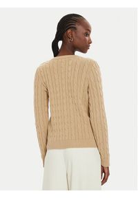 Lauren Ralph Lauren Sweter 200932223005 Beżowy Slim Fit. Kolor: beżowy. Materiał: bawełna #3
