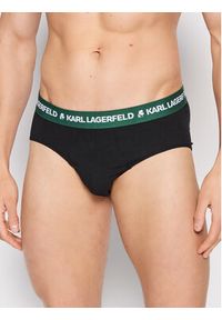Karl Lagerfeld - KARL LAGERFELD Komplet 3 par slipów 220M2111 Czarny. Kolor: czarny. Materiał: bawełna #6