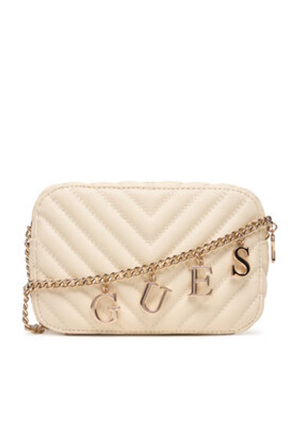 Guess Torebka J4GZ23 WFZL0 Écru. Kolor: kremowy. Materiał: skórzane