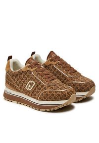 Liu Jo Sneakersy Maxi Wonder 71 BF4003 PX195 Brązowy. Kolor: brązowy. Materiał: skóra, zamsz