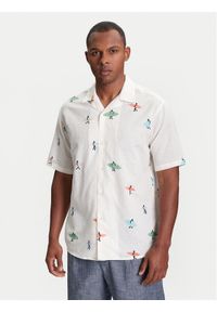 United Colors of Benetton - United Colors Of Benetton Koszula 5HPWUQ05B Beżowy Regular Fit. Kolor: beżowy. Materiał: bawełna