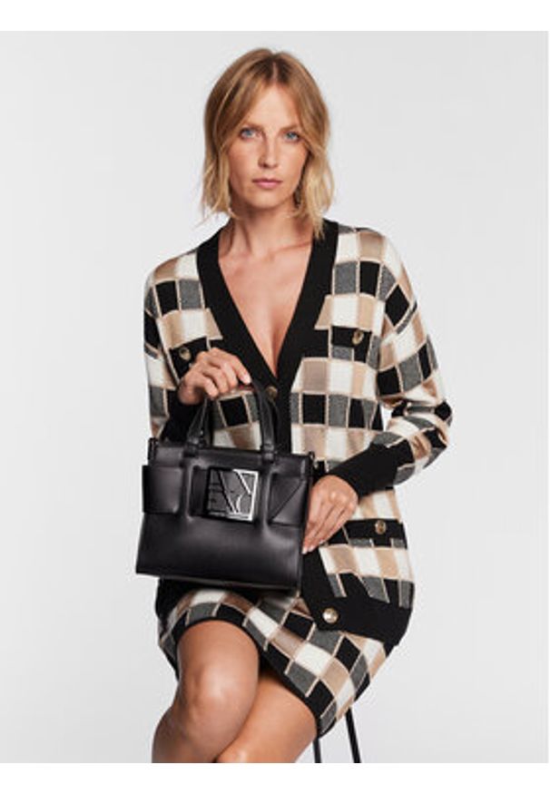 Armani Exchange Torebka 942690 0A874 00020 Czarny. Kolor: czarny. Materiał: skórzane