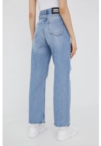 Dr. Denim jeansy damskie high waist. Stan: podwyższony. Kolor: niebieski #2