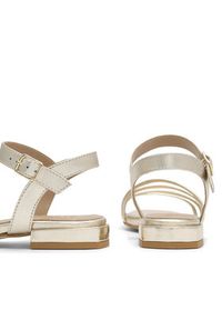 Badura Sandały E22-21451IBT Złoty. Kolor: złoty. Materiał: skóra #2