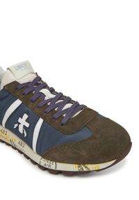 Premiata Sneakersy Lucy Var 7252 Khaki. Kolor: brązowy. Materiał: materiał