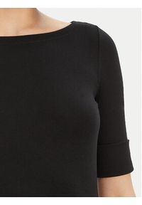 Lauren Ralph Lauren Bluzka Brs-Knits 200654963 Czarny Regular Fit. Kolor: czarny. Materiał: bawełna #5