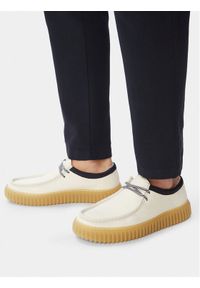 Clarks Półbuty Torhill Lo 26187380 Biały. Kolor: biały. Materiał: materiał #1