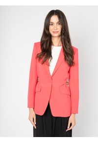 Patrizia Pepe Marynarka | 2S1420/A049 | Kobieta | Różowy. Okazja: na co dzień. Kolor: różowy. Materiał: poliester, elastan. Styl: klasyczny, casual, elegancki #4