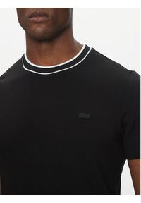 Lacoste T-Shirt TH8174 Czarny Regular Fit. Kolor: czarny. Materiał: bawełna #3